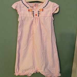 Toddler girls striped romper